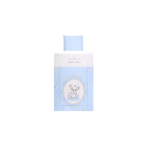 3800166101422 - Kinderbettwäsche 3-teilig Decke 140 x 95 Kissen 43 x 35 Laken 150 x 100 blau Bär 3800166101422 - Kinderbettwäsche 3-teilig Decke 140 x 95 Kissen 43 x 35 Laken 150 x 100 blau Bär