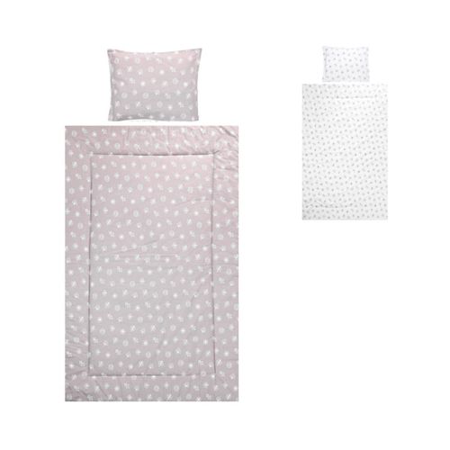 3800151991762 - Kinderbettwäsche 3-teilig Decke 140 x 95 Kissen 43 x 35 Laken 150 x 100 braun