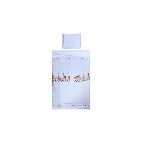3800166105604 - Kinderbettwäsche 3-teilig Decke 140 x 95 Kissen 43 x 35 Laken 150 x 100 dunkelblau 3800166105604 - Kinderbettwäsche 3-teilig Decke 140 x 95 Kissen 43 x 35 Laken 150 x 100 dunkelblau