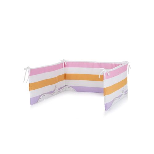 3800931060787 - Babynest Bumper 180 x 30 cm Bettumrandung Nestchen aus 100% Baumwolle rosa weiß 3800931060787 - Babynest Bumper 180 x 30 cm Bettumrandung Nestchen aus 100% Baumwolle rosa weiß