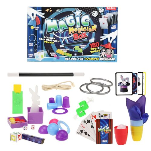 8719904352192 - Toi-Toys 35219A - Zauberkasten mit 150 Zaubertricks Magic Magician Box Tricks zaubern Kinder Kartentricks 8719904352192 - Toi-Toys 35219A - Zauberkasten mit 150 Zaubertricks Magic Magician Box Tricks zaubern Kinder Kartentricks