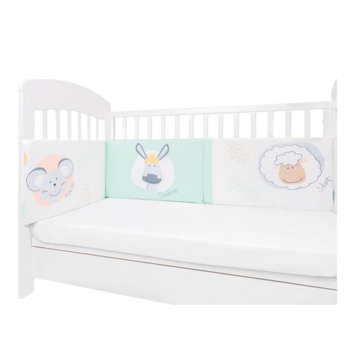 3801101080512 - Kikkaboo Nestchen my Home Babybett 140 x 70 cm Bettumrandung 210 cm Baumwolle grün 3801101080512 - Kikkaboo Nestchen my Home Babybett 140 x 70 cm Bettumrandung 210 cm Baumwolle grün
