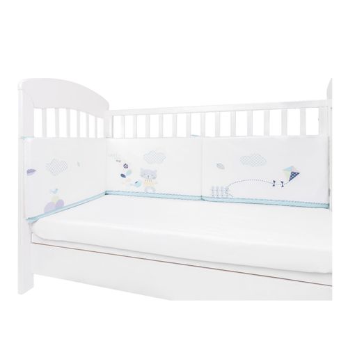 3801101080611 - Kikkaboo Nestchen my Home Babybett 140 x 70 cm Bettumrandung 210 cm Baumwolle weiß 3801101080611 - Kikkaboo Nestchen my Home Babybett 140 x 70 cm Bettumrandung 210 cm Baumwolle weiß