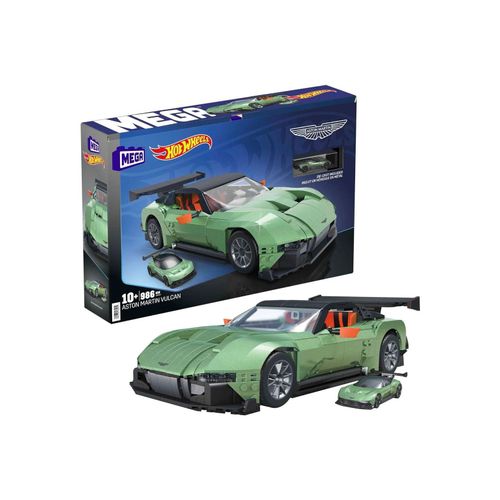 0194735135912 - MEGA Hot Wheels Aston Martin Vulcan - Großes Bauspielzeug im Maßstab 118 mit 986 Teilen 0194735135912 - MEGA Hot Wheels Aston Martin Vulcan - Großes Bauspielzeug im Maßstab 118 mit 986 Teilen