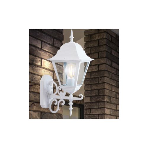 3800157617796 - V-tac - Kleine LED-Laterne Wandlampe mit E27 (Max 60W) Glühbirnenhalterung aufrecht nach vorne gerichtet Mattweiß Farbe IP44 3800157617796 - V-tac - Kleine LED-Laterne Wandlampe mit E27 (Max 60W) Glühbirnenhalterung aufrecht nach vorne gerichtet Mattweiß Farbe IP44