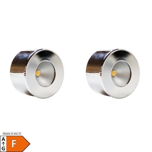 0642147807632 - LED Unterbauleuchte Mini-Star chrom warmweiss 2er SET
