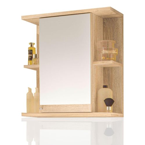 0729389816551 - Badmöbel Spiegelschrank Badschrank mit Ablagen Sonoma 0729389816551 - Badmöbel Spiegelschrank Badschrank mit Ablagen Sonoma