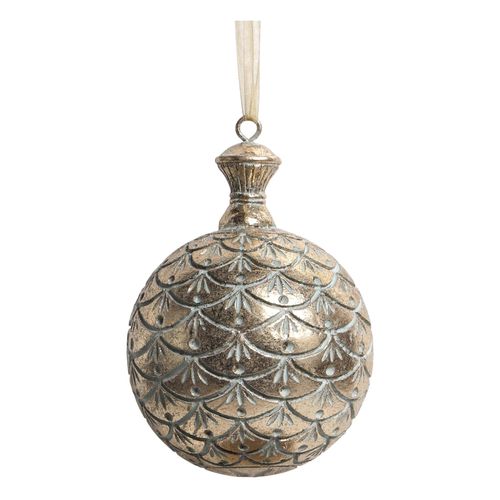 5712750375608 - Chic Antique Weihnachtskugel im Antique Verte Stil H145 Ø 10 cm antique verte