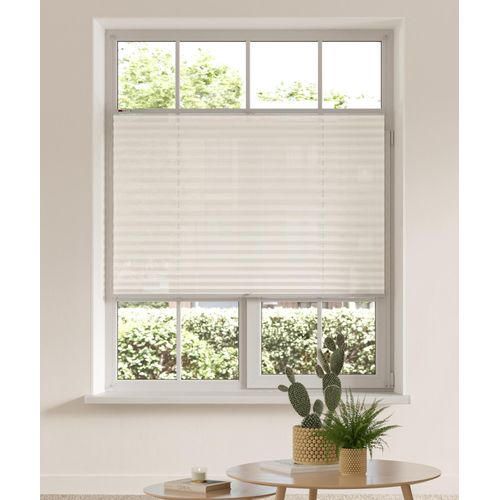 6974180124723 - Plissee MY HOME LAHOLM Gr 6 beige (creme) B90cm H130cm Obermaterial 100% Polyester Plissees im Fixmaß Topseller