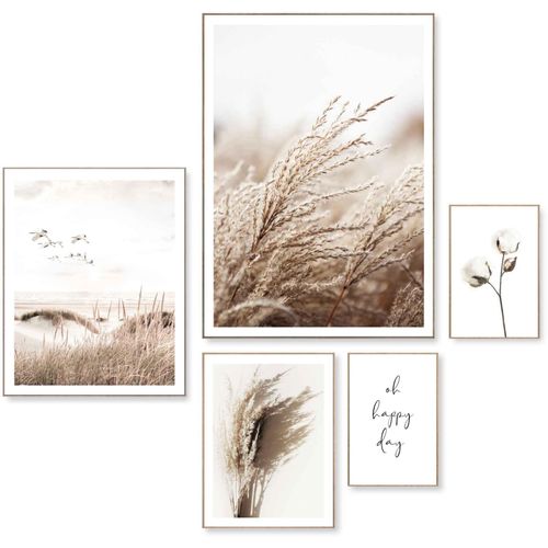 8714597617955 - Wandbild REINDERS Schönen Tag Happy day - Kraniche Strand Trockenblume Bilder Gr B H 50 cm x 70 cm 5 St grün (khaki) Kunstdrucke 8714597617955 - Wandbild REINDERS Schönen Tag Happy day - Kraniche Strand Trockenblume Bilder Gr B H 50 cm x 70 cm 5 St grün (khaki) Kunstdrucke