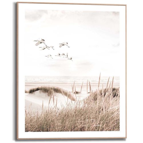 8714597615104 - Kunstdruck REINDERS Kraniche Bilder Gr B H T 40 cm x 50 cm x 16 cm Hochformat beige Poster im Holzrahmen 8714597615104 - Kunstdruck REINDERS Kraniche Bilder Gr B H T 40 cm x 50 cm x 16 cm Hochformat beige Poster im Holzrahmen