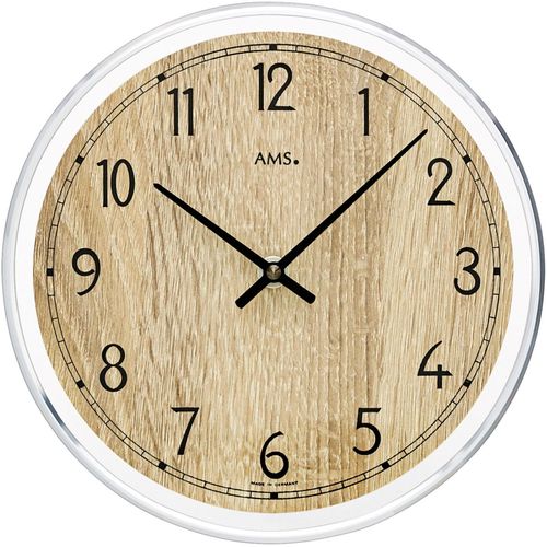 4037445157750 - Wanduhr AMS W9631 braun (sonomafarben) Wanduhren Ø 23cm Made in GermanyMineralglasWohnzimmerKücheArbeitszimmerFlur 4037445157750 - Wanduhr AMS W9631 braun (sonomafarben) Wanduhren Ø 23cm Made in GermanyMineralglasWohnzimmerKücheArbeitszimmerFlur
