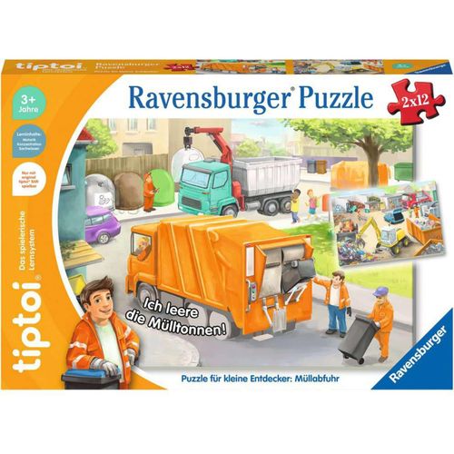 4005556001729 - Puzzle tiptoi® PUZZLE FÜR KLEINE ENTDECKER MÜLLABFUHR 2x12-teilig