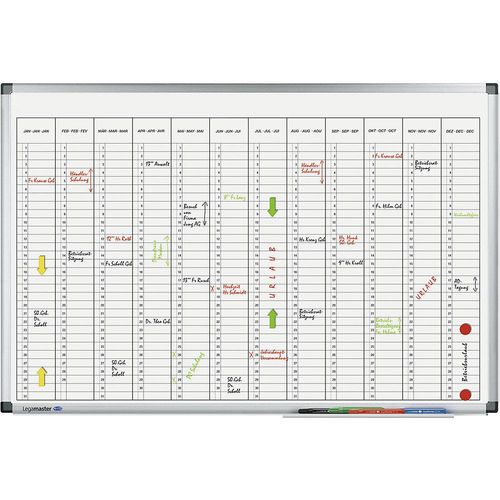 8713797028158 - Jahresplaner Premium Monatsplaner magnetisch BxH 900 x 600 mm vertikale Einteilung 8713797028158 - Jahresplaner Premium Monatsplaner magnetisch BxH 900 x 600 mm vertikale Einteilung