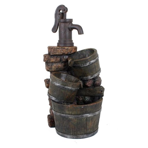 4041908092120 - Harms Brunnen VENETIEN in Holz- Steinoptik mit Kaskade 4041908092120 - Harms Brunnen VENETIEN in Holz- Steinoptik mit Kaskade