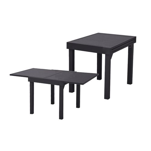 4059865397004 - Ausziehtisch ELENA Aluminium grau 130cm Alu Garten Tisch Holz Optik Gartenmöbel 4059865397004 - Ausziehtisch ELENA Aluminium grau 130cm Alu Garten Tisch Holz Optik Gartenmöbel