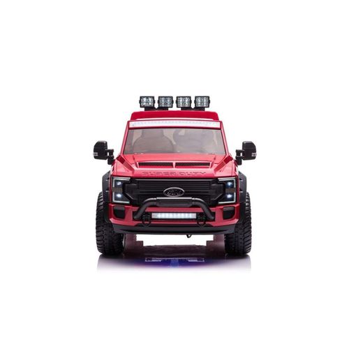 4260259874906 - ES-Toys Kinder Elektroauto Ford Super Duty EVA-Reifen Fernbedienung Softstart rot