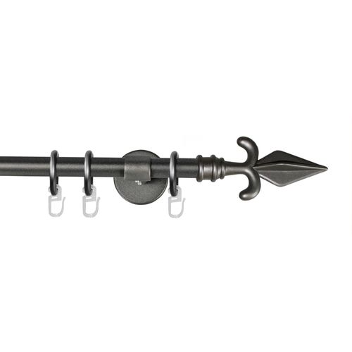 9002777284776 - Gardinenstange GARESA RUSTIKA Gardinenstangen Gr L 230 cm Ø 16 mm 1 läufig grau (graphit) Kinder Gardinenstangen für rustikale Vorhanggarnitur verlängerbar m Ringe Endknopf Pfeil 9002777284776 - Gardinenstange GARESA RUSTIKA Gardinenstangen Gr L 230 cm Ø 16 mm 1 läufig grau (graphit) Kinder Gardinenstangen für rustikale Vorhanggarnitur verlängerbar m Ringe Endknopf Pfeil