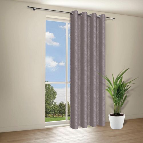 4007863680352 - Gardine Lauren Gr 1 grau B140cm H245cm Wirkware Polyester Gardinen Deko Ösenschal Lauren