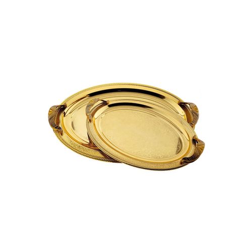 4255829530719 - 2er-Set Serviertabletts aus hochwertigem 18 10 Edelstahl 4255829530719 - 2er-Set Serviertabletts aus hochwertigem 18 10 Edelstahl