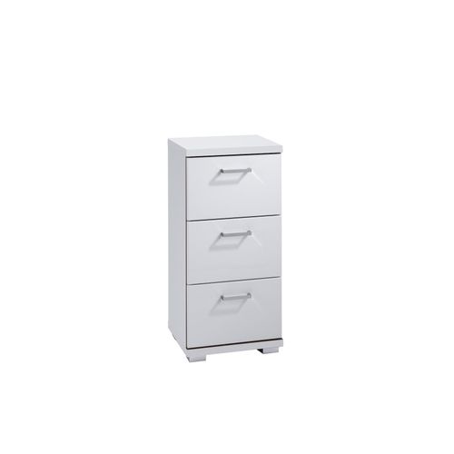 4251942203240 - Badezimmer Kommode NEBRASKA Breite 355 cm weiß 4251942203240 - Badezimmer Kommode NEBRASKA Breite 355 cm weiß