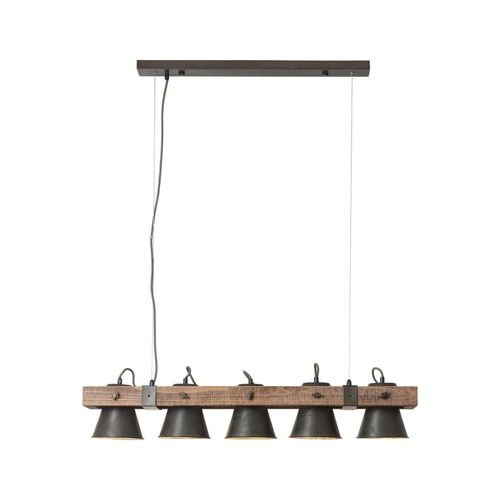 4004353361494 - Lampe Decca Pendelleuchte 5flg schwarz stahl 5x A60 E27 10W Holz aus nachhaltiger Waldwirtschaft (fsc) - schwarz - Brilliant 4004353361494 - Lampe Decca Pendelleuchte 5flg schwarz stahl 5x A60 E27 10W Holz aus nachhaltiger Waldwirtschaft (fsc) - schwarz - Brilliant