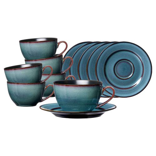 4262487293320 - Kaffeetassen mit Untertassen Bali 220 ml 6er Set 4262487293320 - Kaffeetassen mit Untertassen Bali 220 ml 6er Set