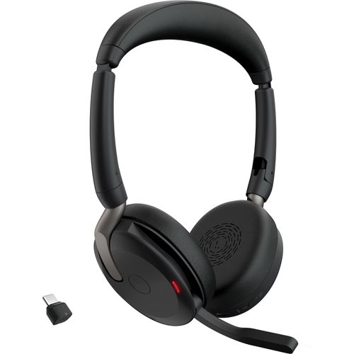 5706991029109 - Evolve2 65 Flex Link380c UC Computer On Ear Headset Bluetooth® Stereo Schwarz Noise Cancelling Headset Mikrofon-Stummschaltung Lautstärkeregelung
