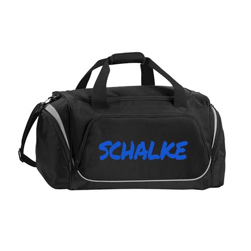 4068859387853 - multifanshop Sporttasche - Schalke - Textmarker - Druck blau - Tasche