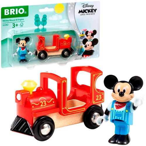 7312350322828 - BRIO World 32282 Micky Maus Lokomotive - Ergänzung für die BRIO Holzeisenbahn - Empfohlen ab 3 Jahren 7312350322828 - BRIO World 32282 Micky Maus Lokomotive - Ergänzung für die BRIO Holzeisenbahn - Empfohlen ab 3 Jahren