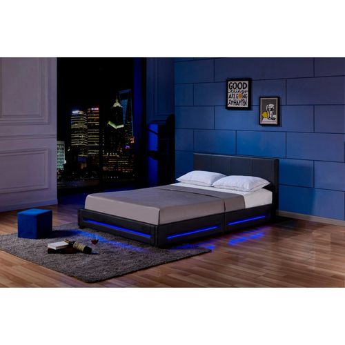 4058166108524 - Led Bett asteroid - Schwarz 160 x 200 cm - inkl Lattenrost i Polsterbett Design Bett inkl Beleuchtung - Home Deluxe 4058166108524 - Led Bett asteroid - Schwarz 160 x 200 cm - inkl Lattenrost i Polsterbett Design Bett inkl Beleuchtung - Home Deluxe