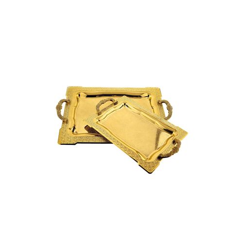 4255829530658 - 2er-Set Serviertabletts aus hochwertigem 18 10 Edelstahl