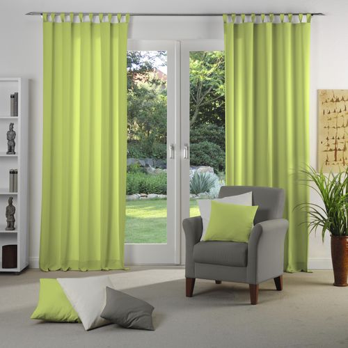 4004567417123 - Vorhang WIRTH Dim out grün (limone) Gardinen 255cm Schlaufen 142cm Polyester nach Maß B142cm H255cm 4004567417123 - Vorhang WIRTH Dim out grün (limone) Gardinen 255cm Schlaufen 142cm Polyester nach Maß B142cm H255cm