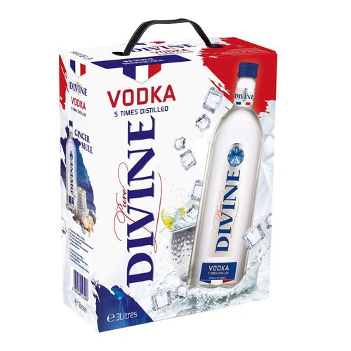 3263280123907 - Vodka Pure Divine 375 % vol 3 Liter Bag in Box
