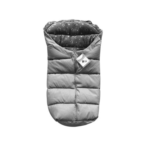 3800146264857 - Fußsack Cuddle für Kinderwagen Thermofleece wasserdicht Reißverschluss grau