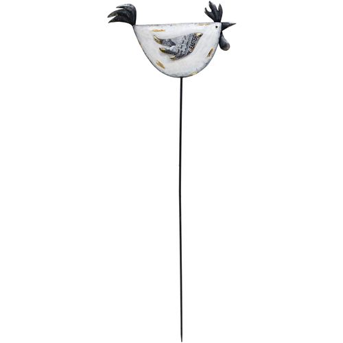 4056422275386 - Dekofigur AM DESIGN Osterdeko Huhn weiß B32cm H1117cm T1117cm Metall Dekofiguren Gartenstecker aus Metall