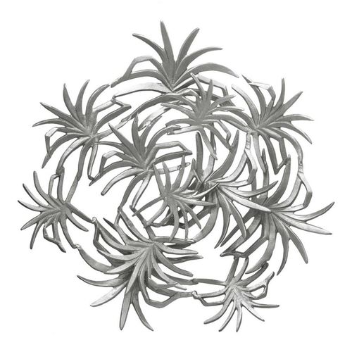 4063074450429 - Wanddekoobjekt KAYOOM Wanddeko Domizil 425 silber B70cm Metall Wanddekoobjekte sorgfältige Handarbeit Unikat kunstvoll