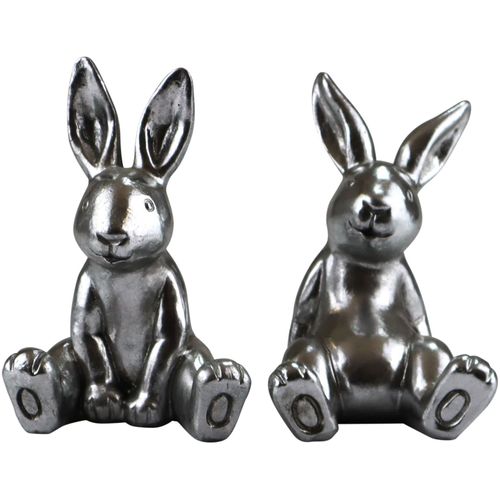 4056422126664 - Dekofigur AM DESIGN Hase silber (silberfarben) B137cm H214cm T15cm Polyresin Dekofiguren Osterdekoration aus Polyresin