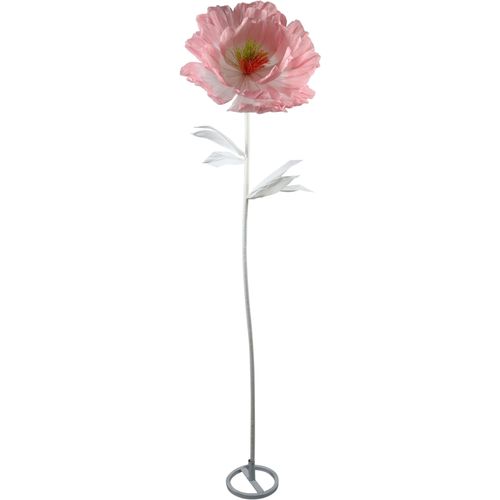 4056422145498 - Dekofigur AM DESIGN Mohnblüte aus Papier rosa B40cm H180cm T40cm Papier Dekofiguren handgefertigte Osterdekoration