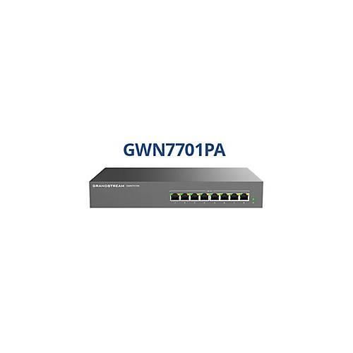 6947273704607 - GWN7700 Series GWN7701PA - Switch - unmanaged - 8 x 10 100 1000 (8 PoE)