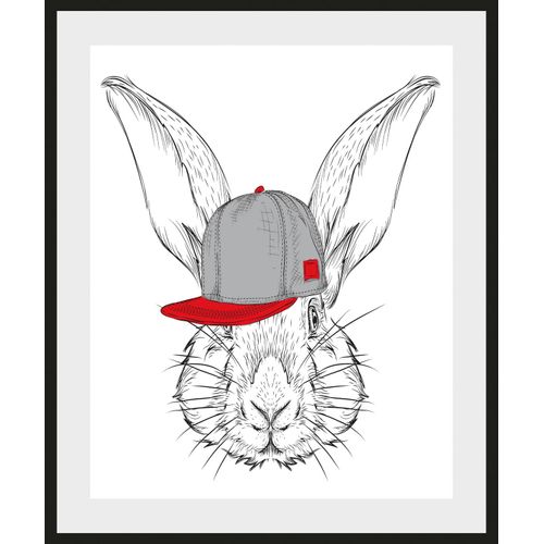 4049009930518 - Bild QUEENCE Sigrid Bilder Gr B H 40 cm x 50 cm Wandbild Hase Hochformat 1 St grau (grau rot) Kunstdrucke Bilder 4049009930518 - Bild QUEENCE Sigrid Bilder Gr B H 40 cm x 50 cm Wandbild Hase Hochformat 1 St grau (grau rot) Kunstdrucke Bilder