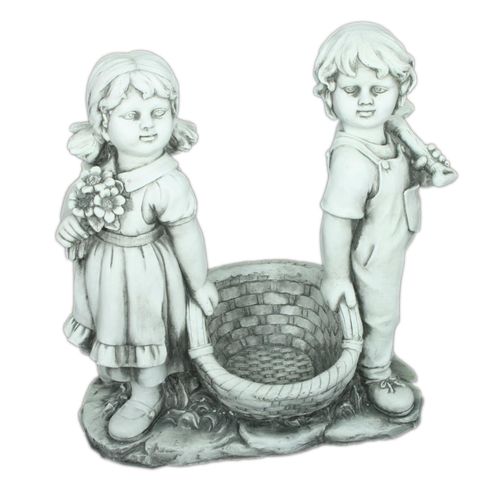 4041908109637 - Gartenfigur Vanessa und Leon 53 x 28 x 56 cm - Garden Pleasure