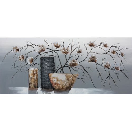 4032295089497 - Ölgemälde BÖNNINGHOFF Blumen weiß (farbe rahmen kein rahmen farbe bild(er) silber weiß grau) B140cm H60cm T21cm Canvas Bilder jedes Bild ein Unikat BxH 140x60 cm 4032295089497 - Ölgemälde BÖNNINGHOFF Blumen weiß (farbe rahmen kein rahmen farbe bild(er) silber weiß grau) B140cm H60cm T21cm Canvas Bilder jedes Bild ein Unikat BxH 140x60 cm