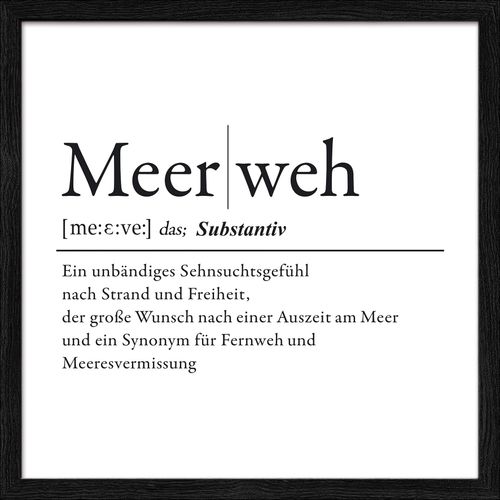 4019449503849 - Gerahmtes Bild MEERWEH 4019449503849 - Gerahmtes Bild MEERWEH