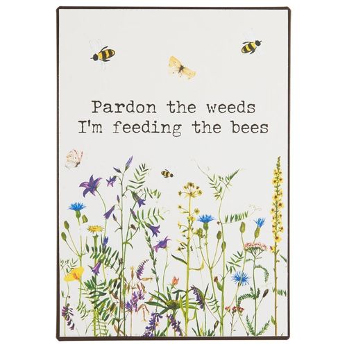 5709898376369 - Metallschild Pardon the weeds 14 x 20 cm PARDON THE WEEDS 5709898376369 - Metallschild Pardon the weeds 14 x 20 cm PARDON THE WEEDS