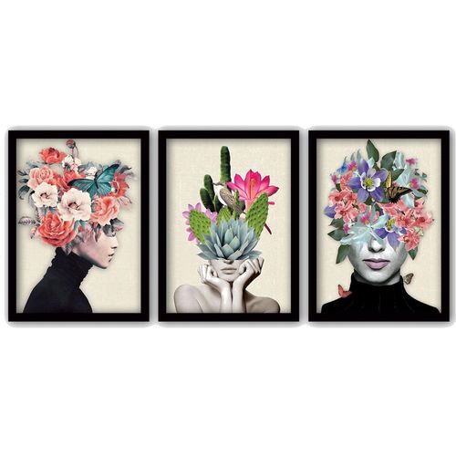 8682870148673 - Wandbild »Wallxpert Flowers Woman« Frau 8682870148673 - Wandbild »Wallxpert Flowers Woman« Frau