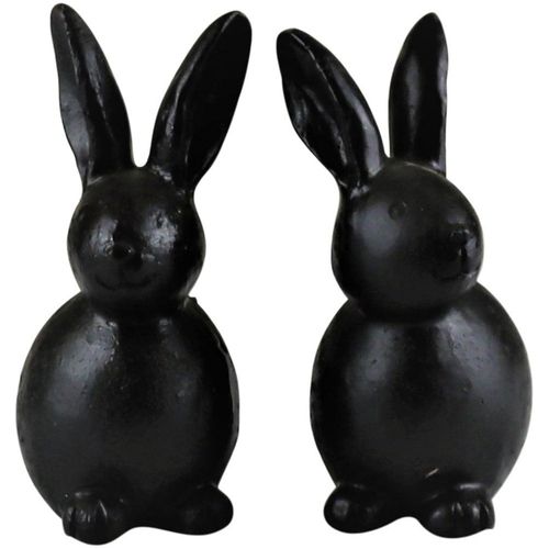 4056422126305 - Dekofigur AM DESIGN Osterhase schwarz B57cm H13cm T8cm Polyresin Dekofiguren Osterdeko in verschiedenen Größen