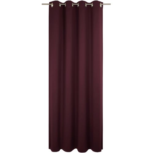 4004567504014 - Vorhang WIRTH Newbury lila (aubergine) Gardinen 365cm Ösen 130cm Baumwolle Polyester nach Maß B130cm H365cm