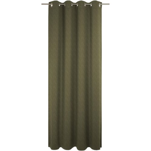 4004567441692 - Vorhang WIRTH Torbole grün (moosgrün) Gardinen 255cm Ösen 132cm Baumwolle Polyester nach Maß B132cm H255cm