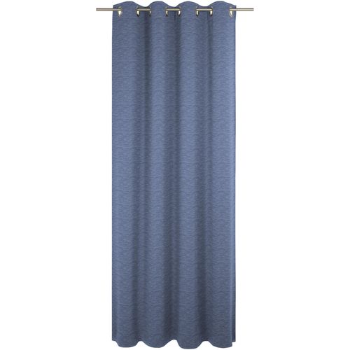 4004567392086 - Vorhang WIRTH Trondheim B Gardinen Gr 325 cm Ösen 132 cm blau (royalblau) Ösen nach Maß